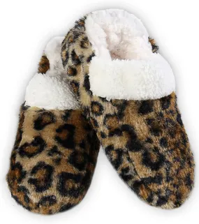 ICONOFLASH Women's Animal Print Loafer Style Slippers with Faux Shearling Lining