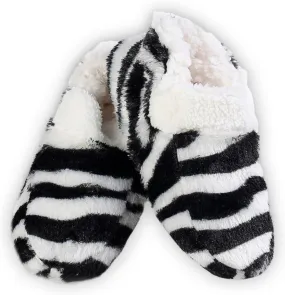 ICONOFLASH Women's Animal Print Loafer Style Slippers with Faux Shearling Lining