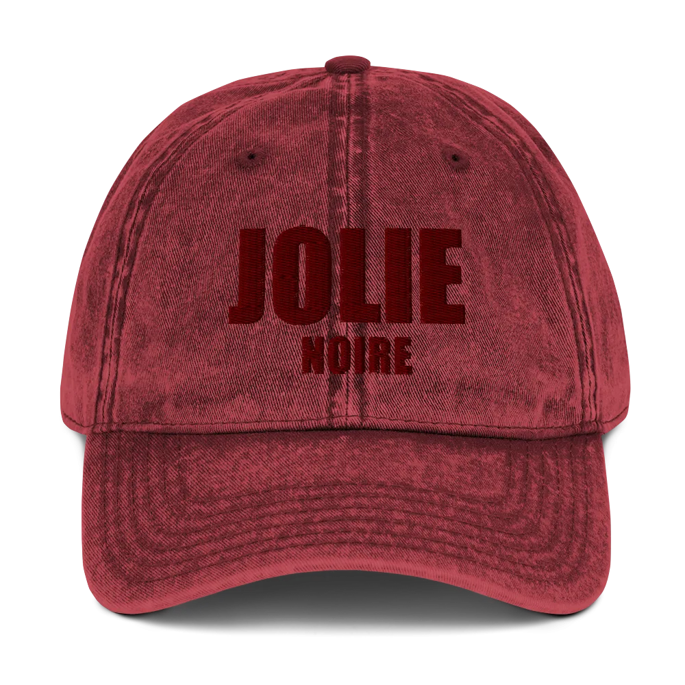 Jolie Noire Vintage Dad Hat- Red
