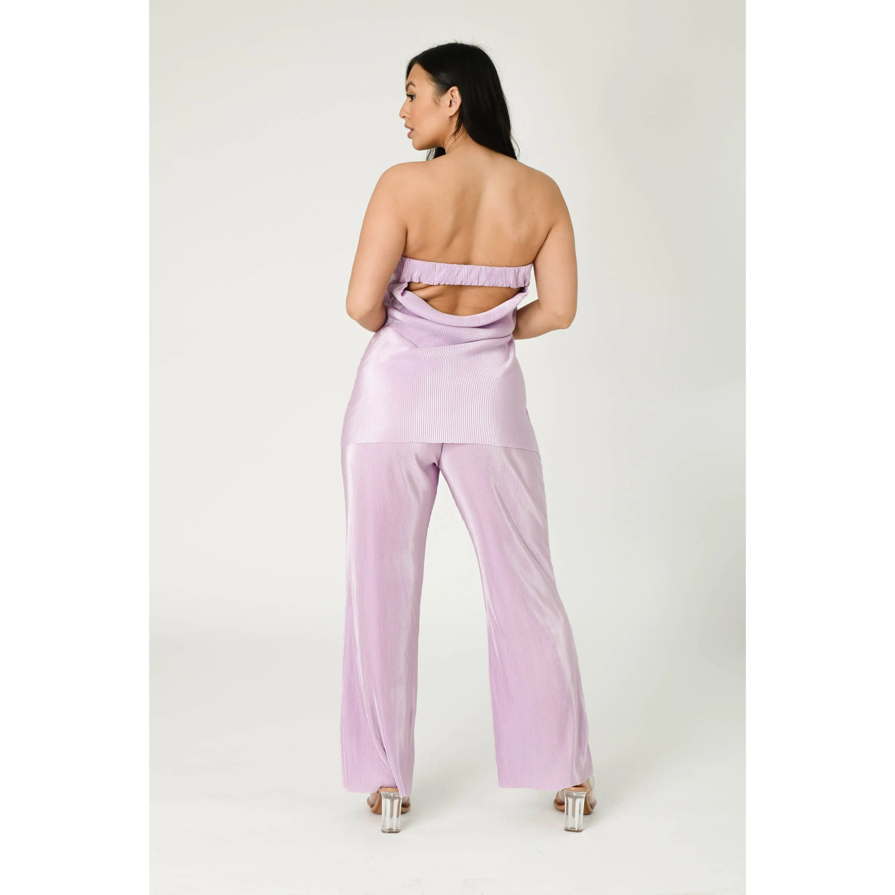 Lilac Pleated Co-ord
