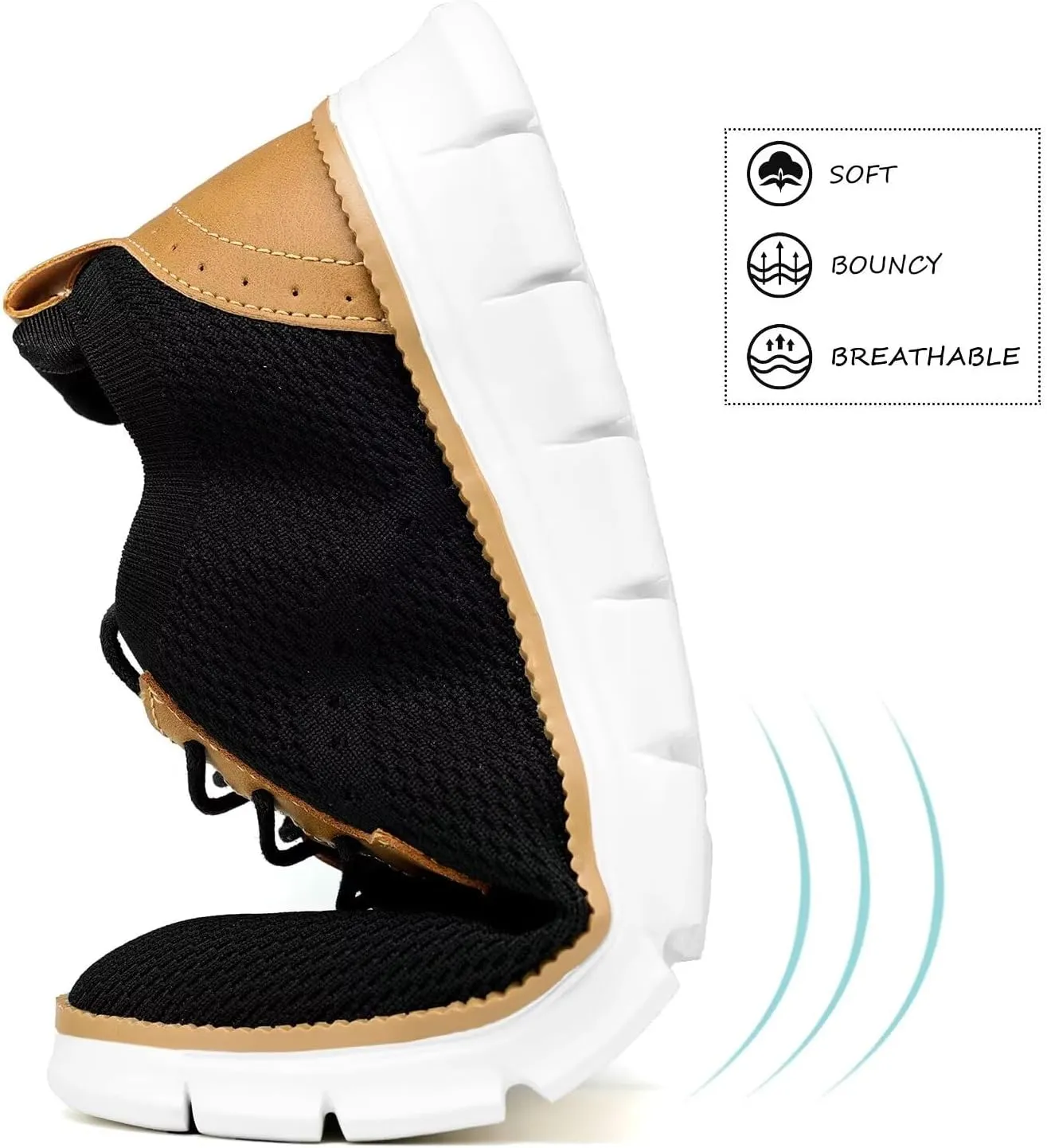 Mens Casual Oxfords Walking Shoes Fashion Mesh Dress Business Sneakers Work Comfortable Lightweight Soft Sole