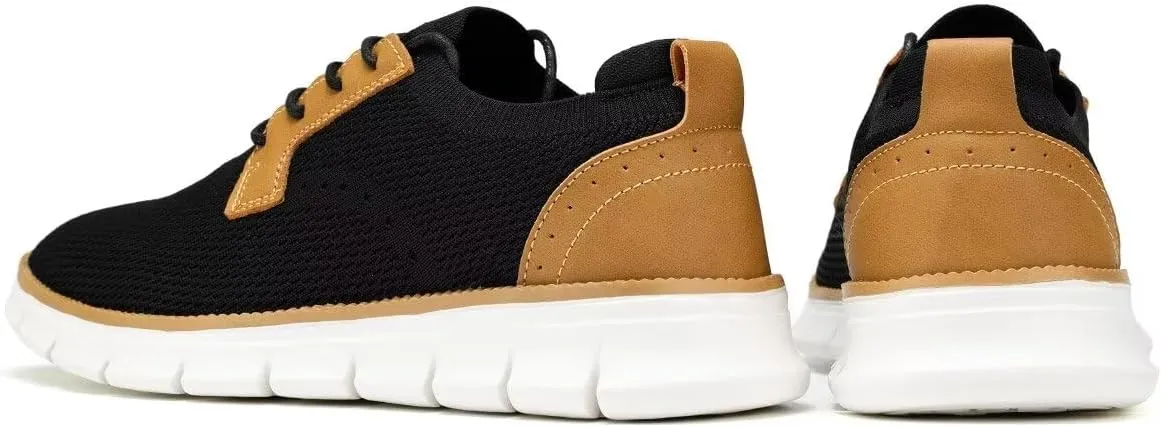 Mens Casual Oxfords Walking Shoes Fashion Mesh Dress Business Sneakers Work Comfortable Lightweight Soft Sole