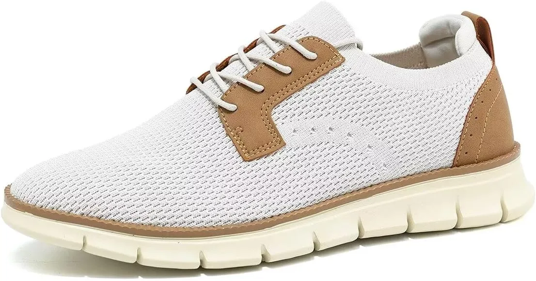 Mens Casual Oxfords Walking Shoes Fashion Mesh Dress Business Sneakers Work Comfortable Lightweight Soft Sole