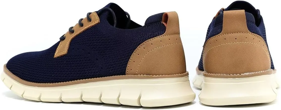 Mens Casual Oxfords Walking Shoes Fashion Mesh Dress Business Sneakers Work Comfortable Lightweight Soft Sole