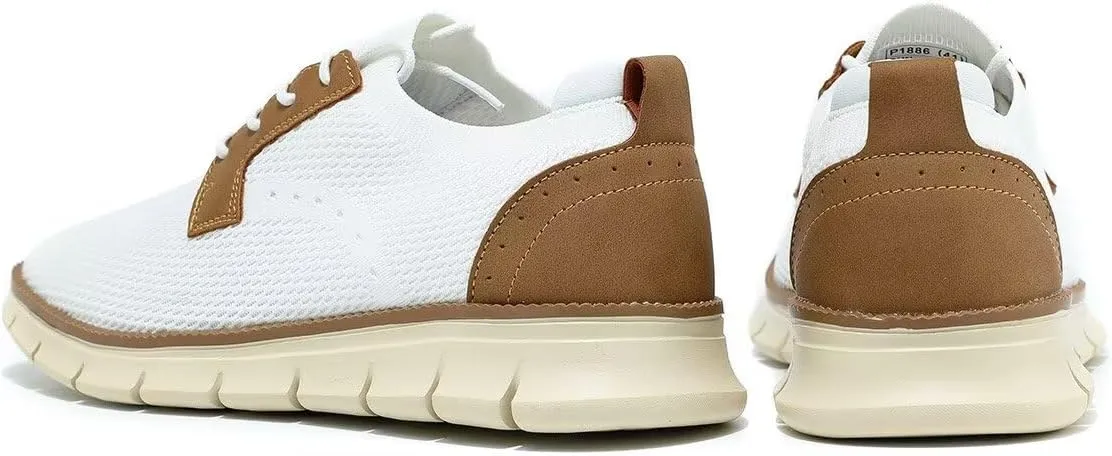 Mens Casual Oxfords Walking Shoes Fashion Mesh Dress Business Sneakers Work Comfortable Lightweight Soft Sole