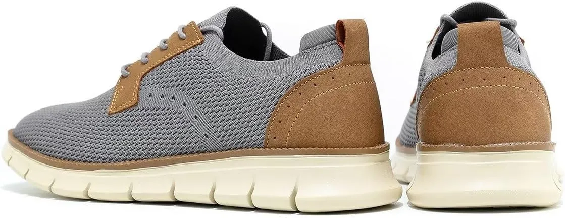 Mens Casual Oxfords Walking Shoes Fashion Mesh Dress Business Sneakers Work Comfortable Lightweight Soft Sole