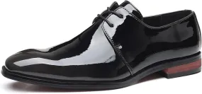 Men's Dress Shoes Casual Business Oxford Derby Leather Shoes PU Fashion Dress Sneakers Business Casual Derby Shoe