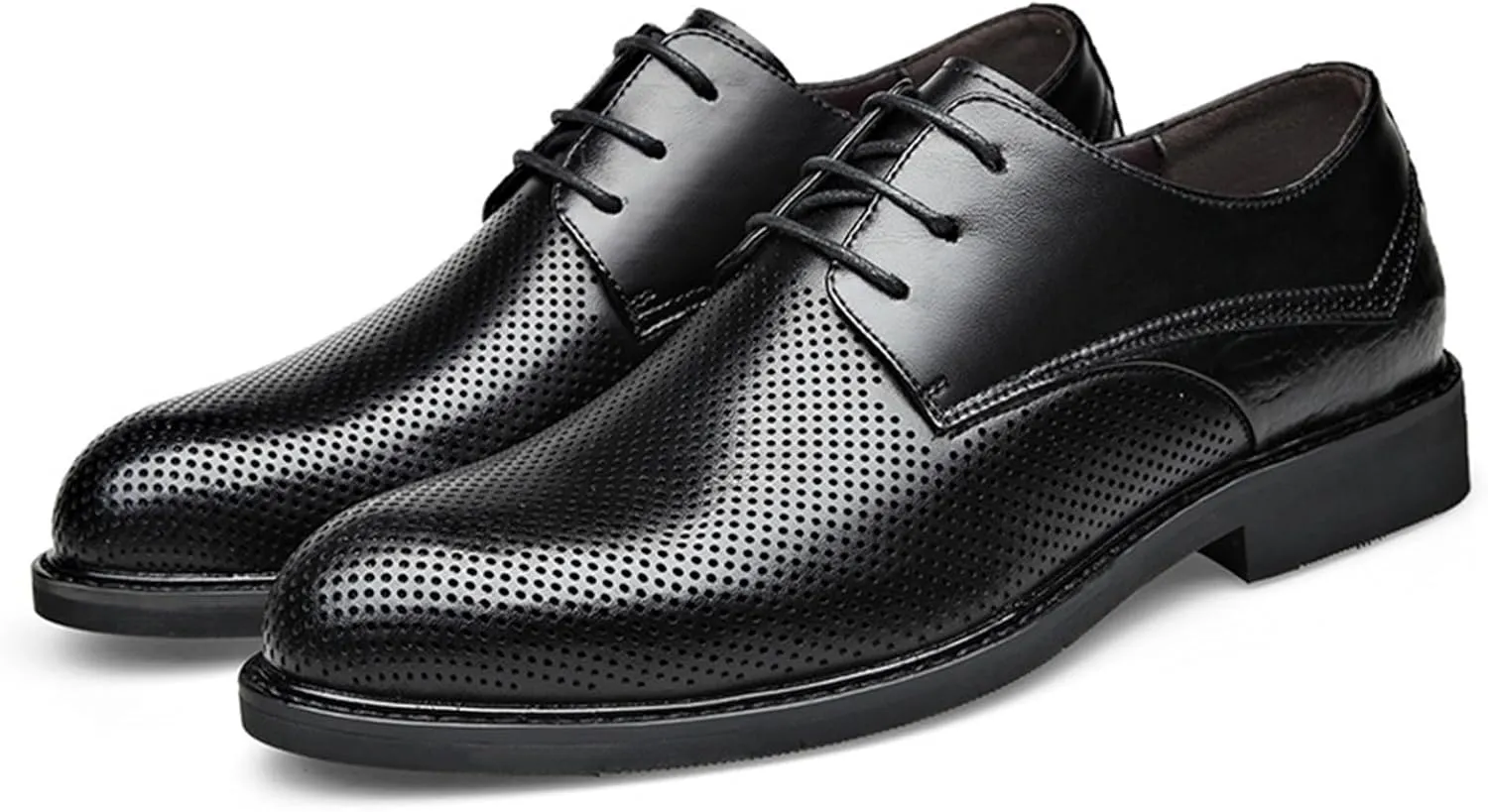 Men's Dress Shoes Formal Business Casual Oxford Shoes Men Breathable Leather Wingtip Brogue Derby Shoes for Men