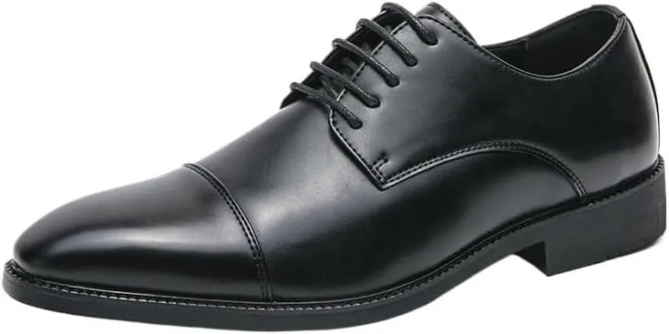 Men's Dress Shoes Leather Shoes Formal Business Oxford New Shoes Prom Wedding Brogue Wingtip Retro Dress Shoes