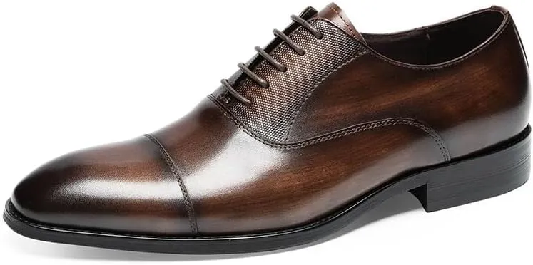 Men's Dress Shoes Men Classic Lace-up Formal Oxfords Casual Business Derby Shoes for Men
