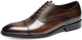 Men's Dress Shoes Men Classic Lace-up Formal Oxfords Casual Business Derby Shoes for Men