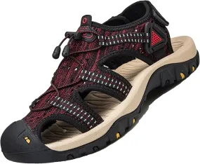 Men's Plus Size Sandals - Casual Beach Water Shoes with Sneaker Style