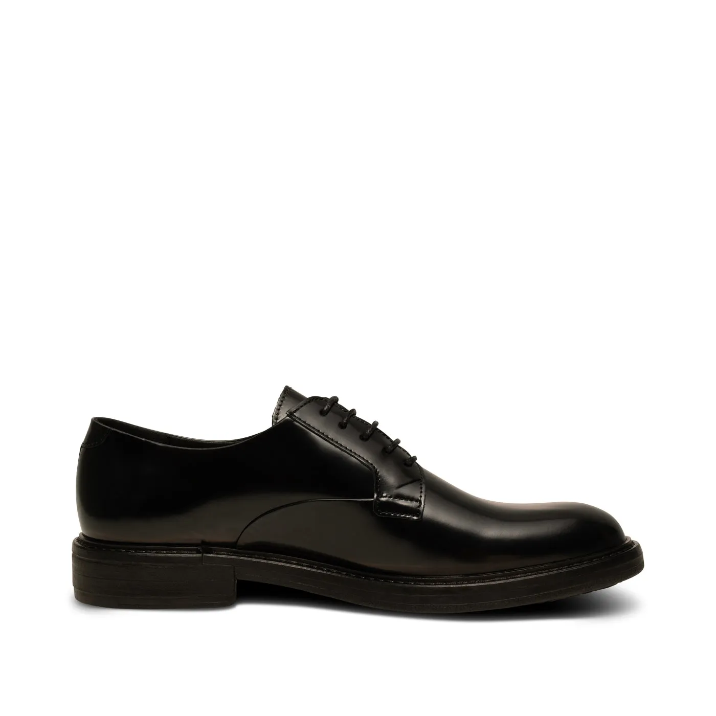 Stanley derby polido læder - BLACK