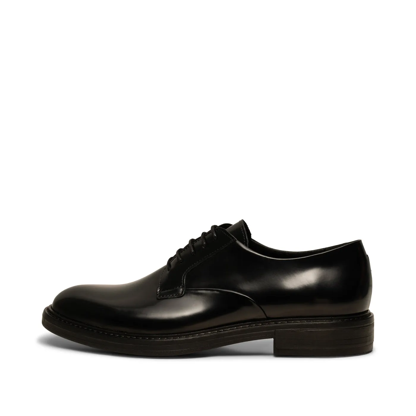 Stanley derby polido læder - BLACK