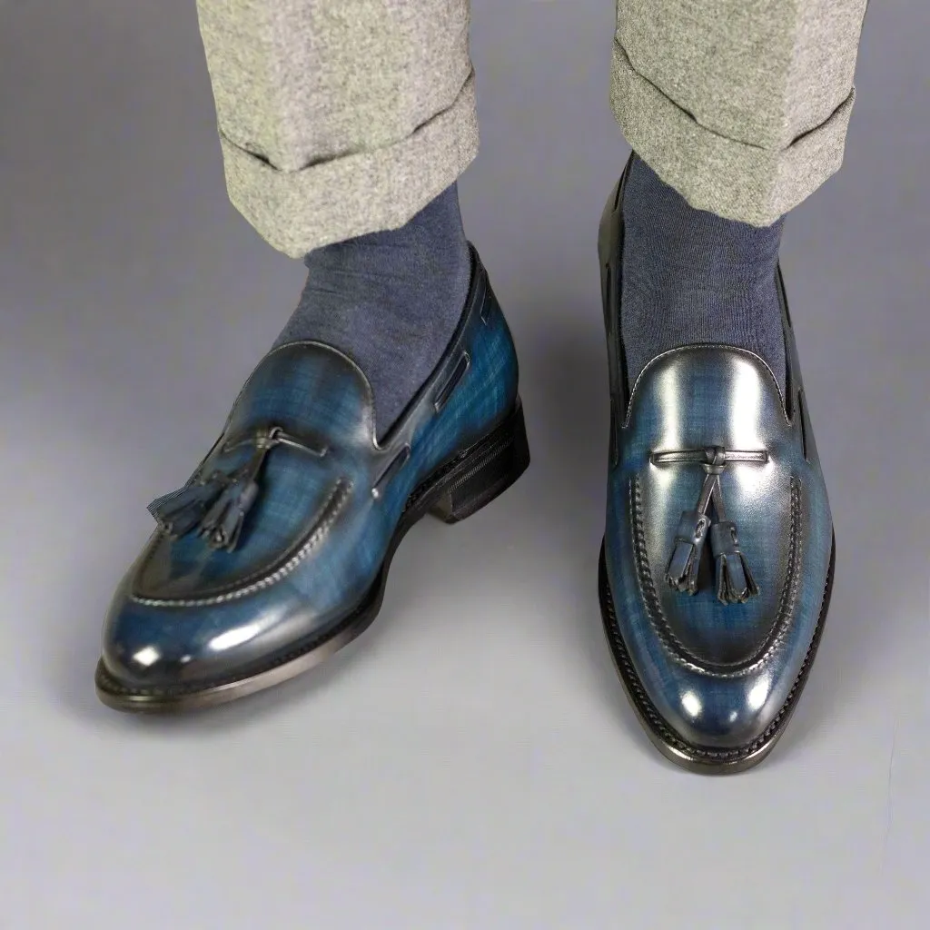 TASSEL LOAFER BLUE PATINA (TRADITIONAL-Z1)